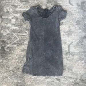 Stylestalker Grey stonewashed dress